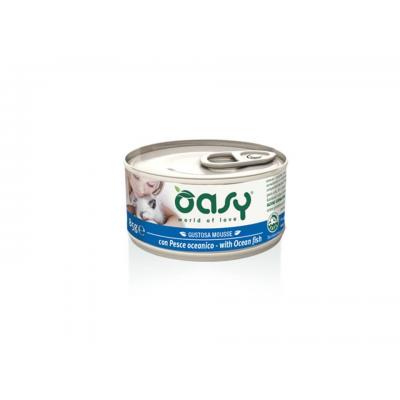 Oasy Gatto MOUSSE Con Pesce Oceanico 85 Gr