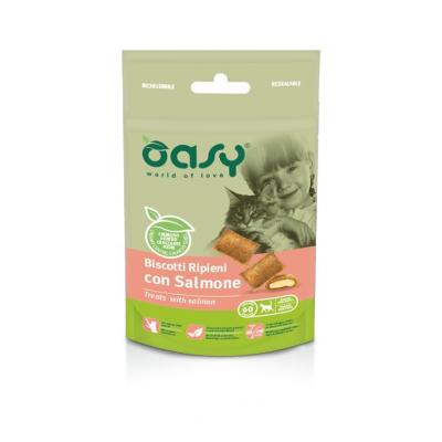 Oasy Gatto Biscotti Ripieni Con Salmone 60 Gr