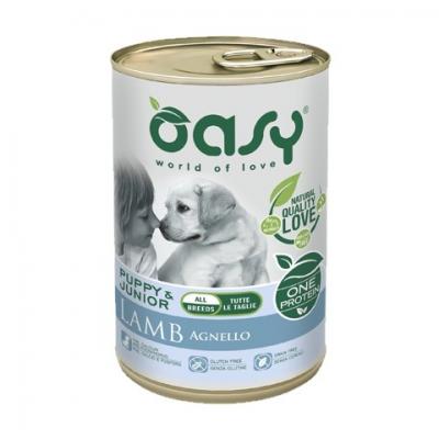 Oasy Cane OAP Puppy&Junior Agnello 400g