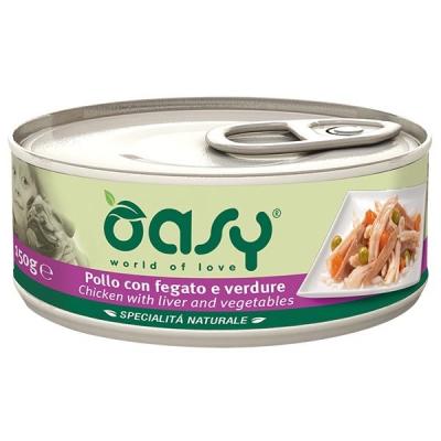 Oasy Cane Adulto Specialità Naturali Pollo, Fegato & Verdure 150g