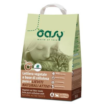 Oasy Lettiera Vegetale Cellulosa E Lieviti Naturali 2.4 Kg