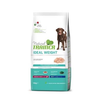 Trainer Cane Natural Ideal Weight Medium & Maxi Carni Bianche 12 Kg