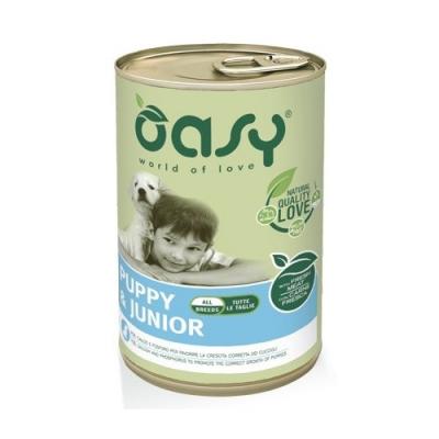 Oasy Cane Lifestage Puppy&Junior Pollo 400g