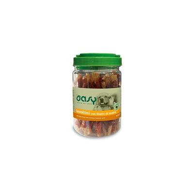 Oasy Cane Snack Barattolo Involtini Con Filetto Di Anatra 350gr