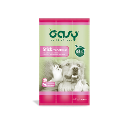 Oasy Cane Snack Stick Salmone cf. (3x12) g