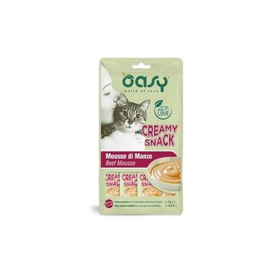 Oasy Gatto Snack Creamy Mousse Di Manzo Cf. (4x15) Gr