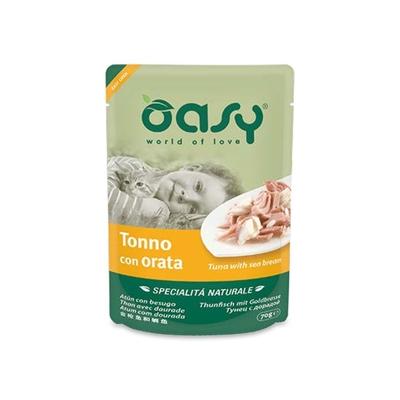 Oasy Gatto SPECIALITA' NATURALI In Busta Adulto Tonno & Orata Gr 70