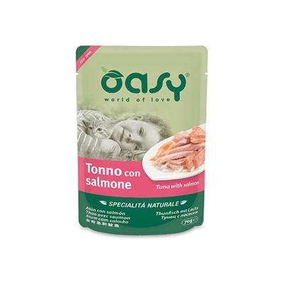 Oasy Gatto SPECIALITA' NATURALI In Busta Adulto Tonno & Salmone Gr 70