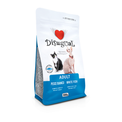 Disugual Gatto Adulto Pesce Bianco 300 Gr