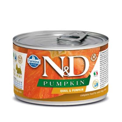 Farmina Cane N&D Pumpkin Adulto Mini Quaglia & Zucca Lattina 140Gr