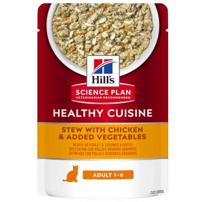 Hill's Feline Healthy Cusine Adulto Multipack Pollo & Verdure Spezzatino Busta 80 gr