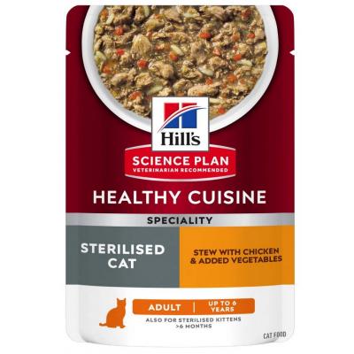 Hill's Feline Healthy Cusine Adulto Sterilizato Pollo & Verdure Spezzatino Busta 80 gr