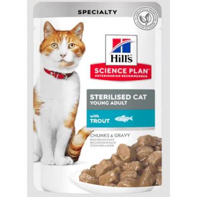 Hill's Feline Young Adult Sterilised Trota Busta 85 gr