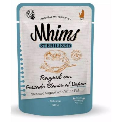 Mhims Gatto Ragù Adulto Sterilizzato Pesce Bianco Al Vapore Busta 85 Gr