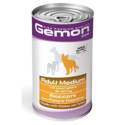 Gemon Cane Bocconi Adulto Medium Pollo & Tacchino 1250 Gr