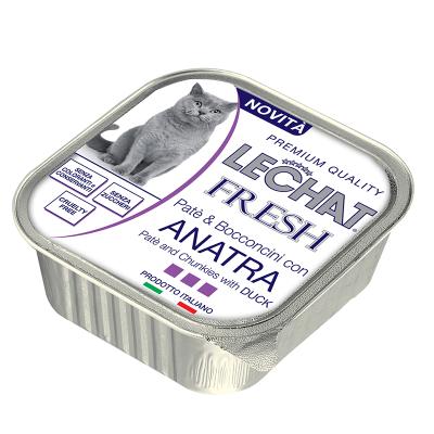 LeChat Gatto Fresh Patè & Bocconcini Anatra 100 Gr