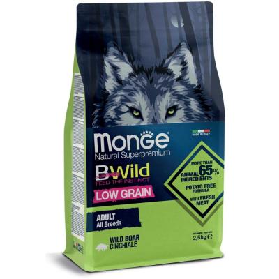 Monge Cane Bwild Low Grain Adulto All Breads Cinghiale