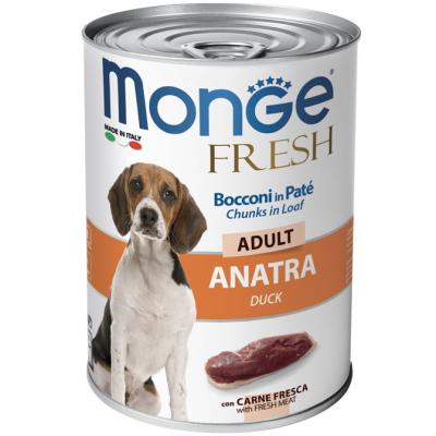 Monge Cane Fresh Lattina Adulto Anatra 400 Gr