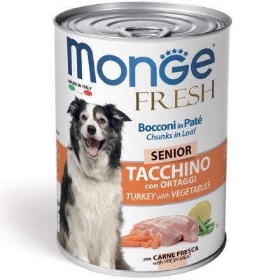 Monge Cane Fresh Lattina Senior Tacchino & Ortaggi 400 Gr