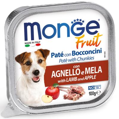 Monge Cane Fruit Vaschetta Adulto Agnello & Mela 100 Gr