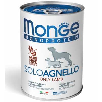 Monge Cane Monoprotein Adulto Solo Agnello 400 Gr