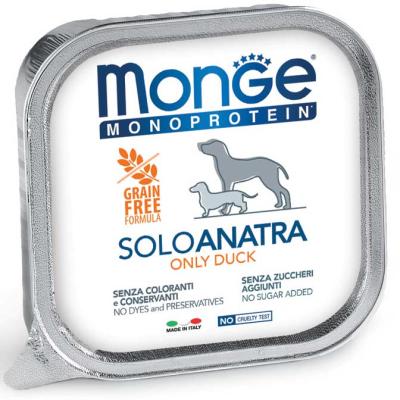 Monge Cane Monoprotein Adulto Solo Anatra 150 Gr