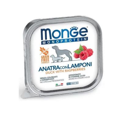 Monge Cane Monoprotein Adulto Anatra & Lamponi 150 Gr