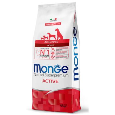 Monge Cane Natural Superpremium Active Adulto All Breeds Pollo 12 Kg