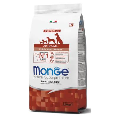 Monge Cane Natural Superpremium Puppy & Junior All Breeds Agnello & Riso