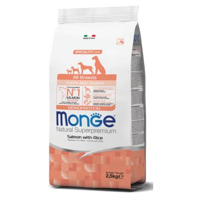 Monge Cane Natural Superpremium Puppy & Junior All Breeds Salmone & Riso