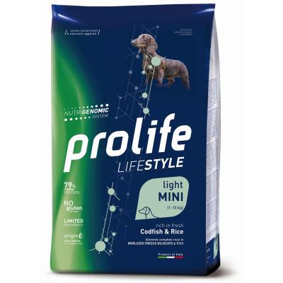 Prolife Cane Lifestyle Light Adulto Mini Merluzzo & Riso