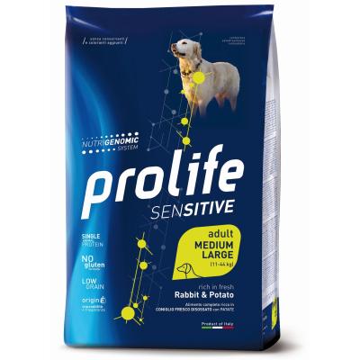 Prolife Cane Sensitive Medium & Large Coniglio & Patate