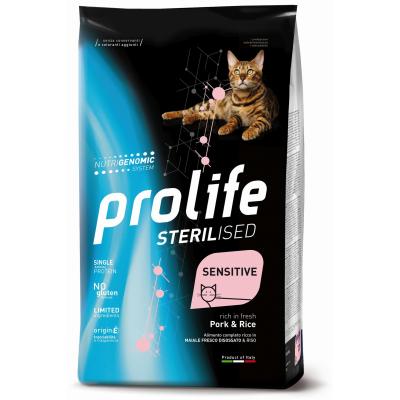 Prolife Gatto Sterilised Sensitive Adulto Maiale & Riso