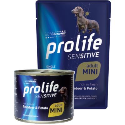 Prolife Cane Sensitive Adulto Mini Renna & Patate