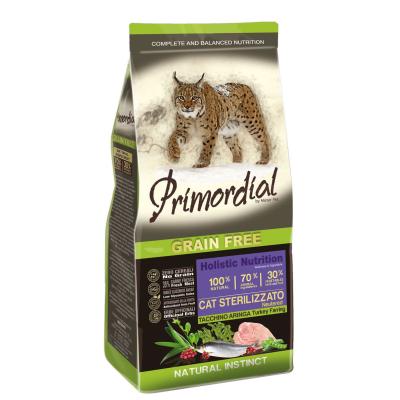 Primordial gatto adulto Sterilizzato Grain free Tacchino & Aringa 400gr