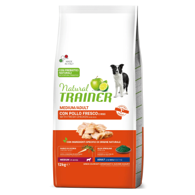 Natural trainer con pollo e riso medium adult 3kg