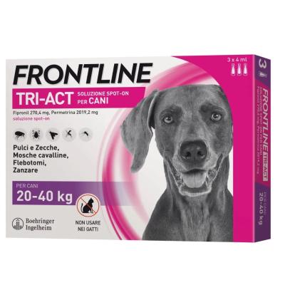 Frontline TRI ACT cani 20-40kg 3 pipette