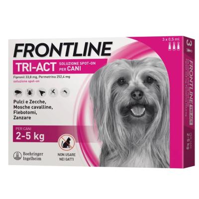 Frontline TRI ACT cani taglia mini 2-5kg 3 pipette