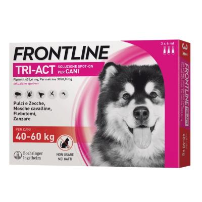 Frontline TRI ACT cani taglia maxi 40-60kg 3 pipette