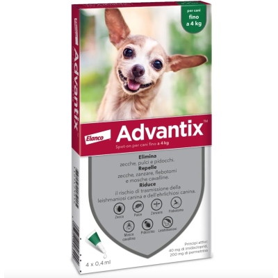 Advantix Cane Spot On fino ai 4 kg