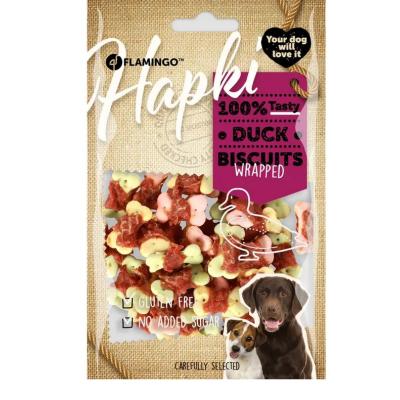 Flamingo Hapki Snack Per Cane Biscotti Con Anatra 85 Gr