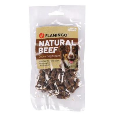 Flamingo Snack Per Cane Cubetti Naturali Manzo 80 Gr