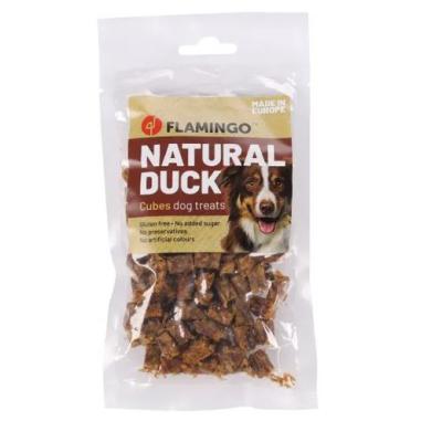 Flamingo Snack Per Cane Cubetti Naturali Anatra 80 Gr