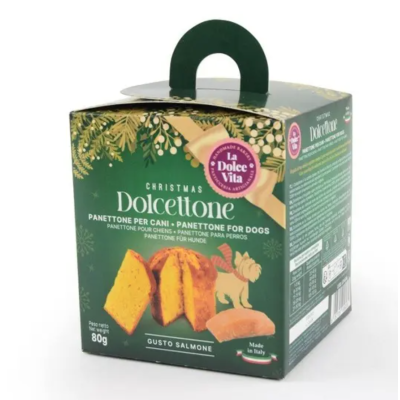 Panettone "Dolcettone" per cani gusto Salmone