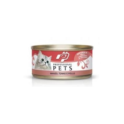 professional pet gatto manzo tonno e pollo 70 gr