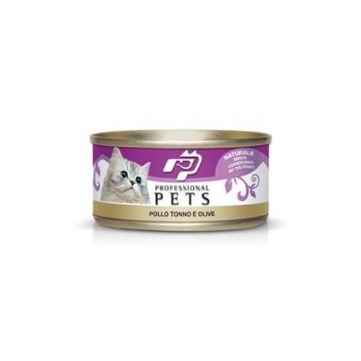 professional pet gatto pollo tonno e olive 70 gr