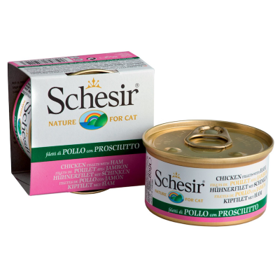 Schesir Cat Filetti Pollo e Prosciutto 85gr