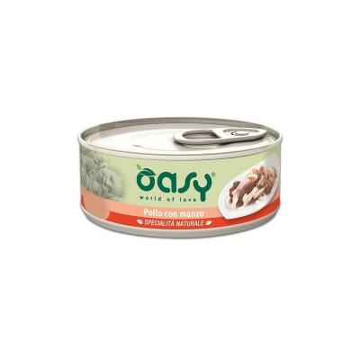 Oasy gatto Pollo Con Manzo Lattina